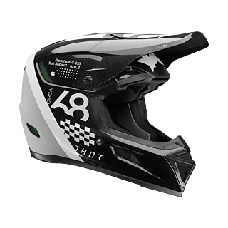 Thor Motocross Helmet Reflex Sport Riot - Black / White