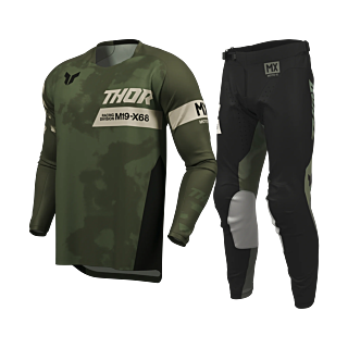Thor Motocross Gear 2026 Launchmode Bleach - Black / Camo