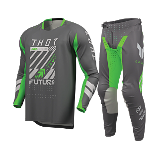 Thor Motocross Gear 2026 Launchmode Futura - Charcoal / Green
