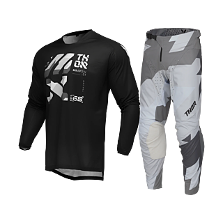 Thor Motocross Gear Launchmode Brave - Black / Grey