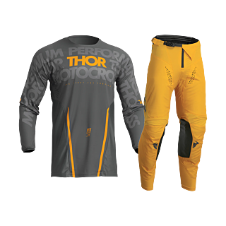 Thor Motocross Gear Pulse Mono - Grey / Yellow