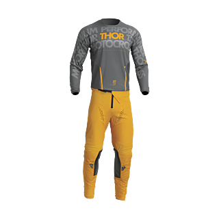 Thor Motocross Gear Pulse Mono - Grey / Yellow