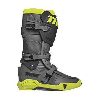 Thor Motocross Boots Radial - Grey / Fluo Yellow