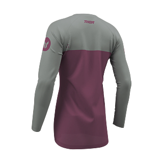 Thor Women Motocross Jersey 2026 Ridemode Menace - Purple / Grey