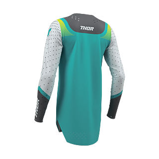 Thor Women Motocross Jersey 2026 Sportmode Velocity - Grey / Aqua