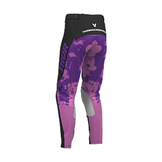 Thor Women Motocross Pants 2026 Launchmode Bleach - Black / Orchid