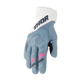 Thor Women Motocross Gloves 2026 Spectrum - Blue / White