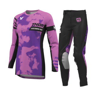 Thor Women Motocross Gear 2026 Launchmode Bleach - Black / Orchid