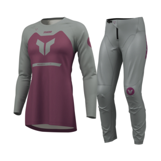 Thor Women Motocross Gear 2026 Ridemode Menace - Purple / Grey