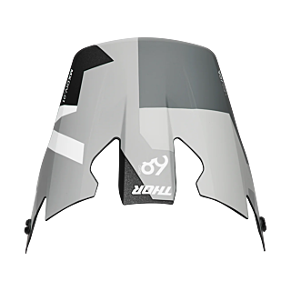 Thor Helmet Visor Reflex Sport Carbon Brave - Grey / White