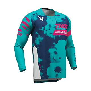 Thor Youth Motocross Gear 2026 Launchmode Bleach - White / Aqua