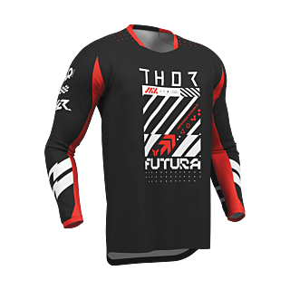 Thor Youth Motocross Gear 2026 Launchmode Futura - Black / Red