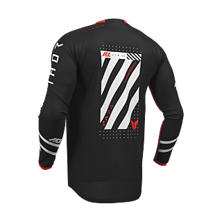 Thor Youth Motocross Jersey 2026 Launchmode Futura - Black / Red