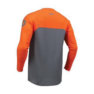 Thor Youth Motocross Jersey 2026 Ridemode Menace - Charcoal