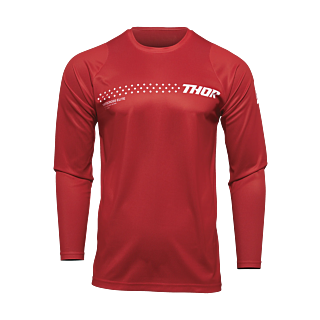 Thor Youth Motocross Jersey Sector Minimal - Red