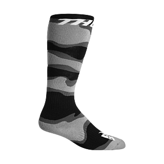 Thor Youth Motocross Socks - Camo / Grey / White