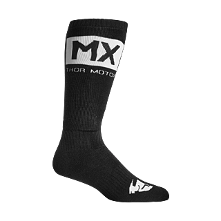 Thor Youth Motocross Socks Solid - Black / White