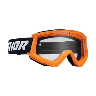 Thor Youth Motocross Goggle Combat Racer - Fluo Orange / Black - Clear