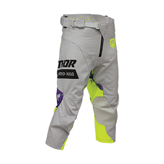 Thor Youth Motocross Pants 2026 Launchmode Bleach - Grey / Acid