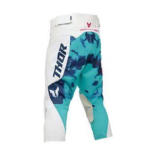 Thor Youth Motocross Pants 2026 Launchmode Bleach - White / Aqua