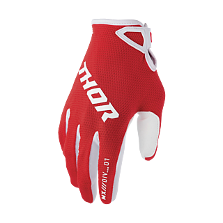 Thor Youth Motocross Gloves 2026 Ridemode Static - Red