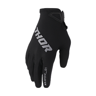 Thor Youth Motocross Gloves 2026 Ridemode Static - Black