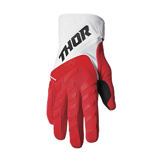 Thor Youth Motocross Gloves 2026 Spectrum - Red / White
