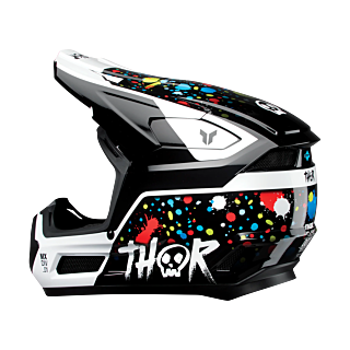 Thor Youth Motocross Helmet Fleet Splat - Black