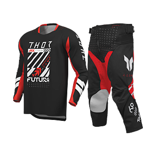 Thor Youth Motocross Gear 2026 Launchmode Futura - Black / Red