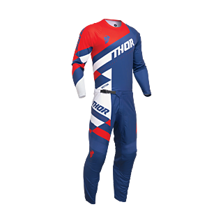 Thor Youth Motocross Gear Sector Checker - Navy / Red