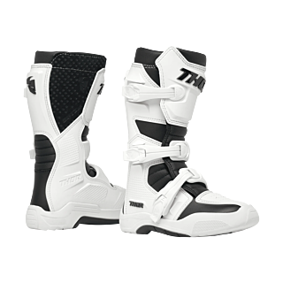 Thor Youth Motocross Boots Blitz XR - White / Black