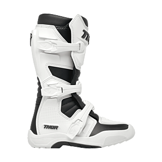 Thor Youth Motocross Boots Blitz XR - White / Black