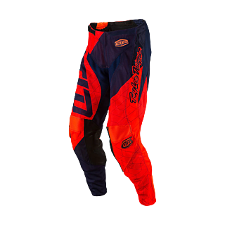 Troy Lee Designs Motocross Pants GP Air Quest - Flo Orange / Navy