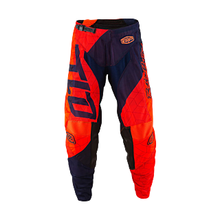 Troy Lee Designs Motocross Pants GP Air Quest - Flo Orange / Navy