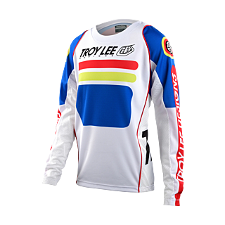 Troy Lee Designs Youth Motocross Jersey GP Drop In - White