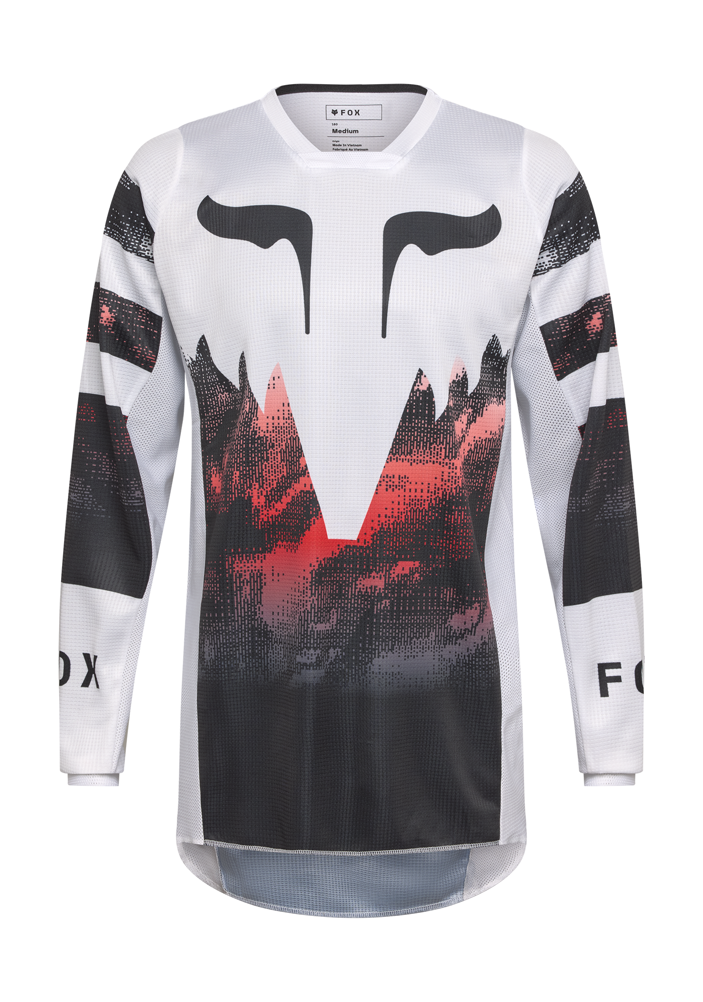 Fox Motocross Gear 2026 180 Kairos - White / Fluo Red
