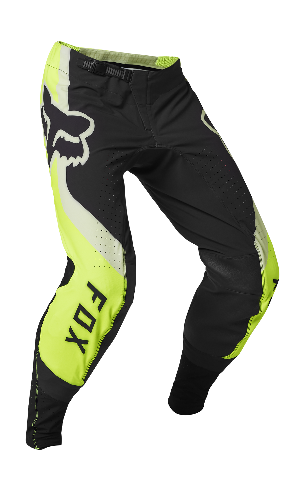 Fox Motocross Pants Flexair Efekt - Fluo Yellow