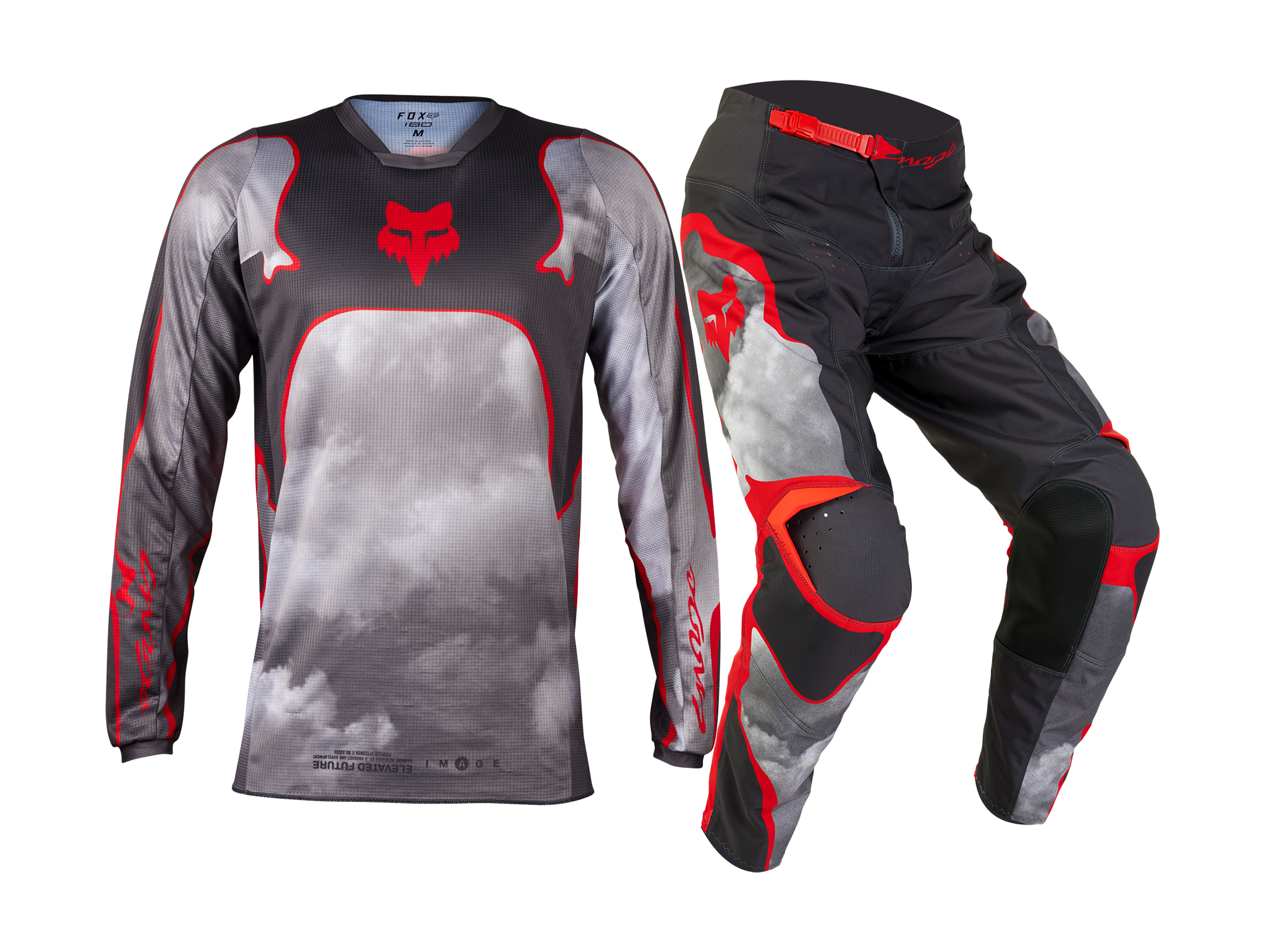 Fox Motocross Gear 180 Atlas - Grey / Red