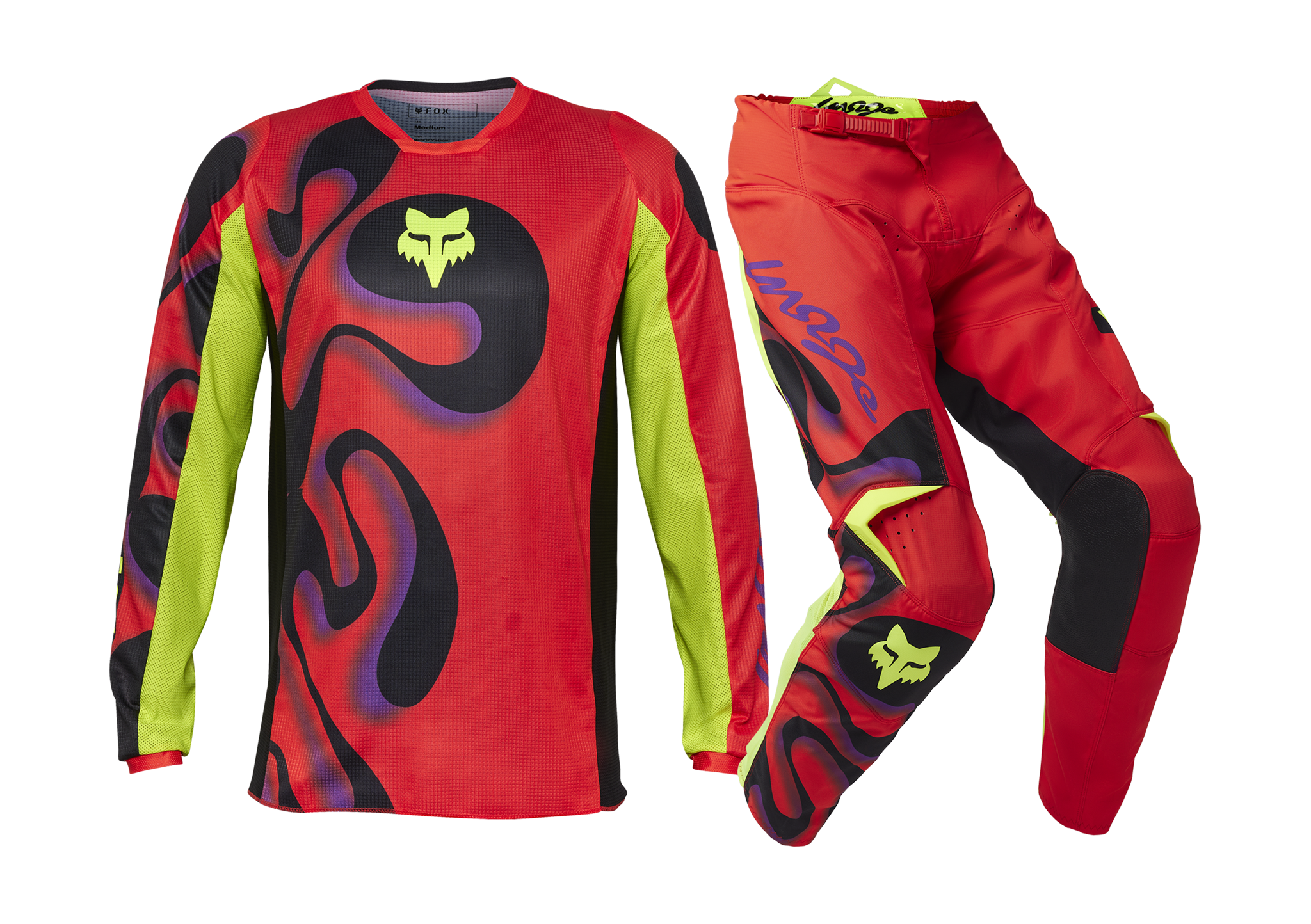 Fox Motocross Gear 180 Emotion - Fluo Red