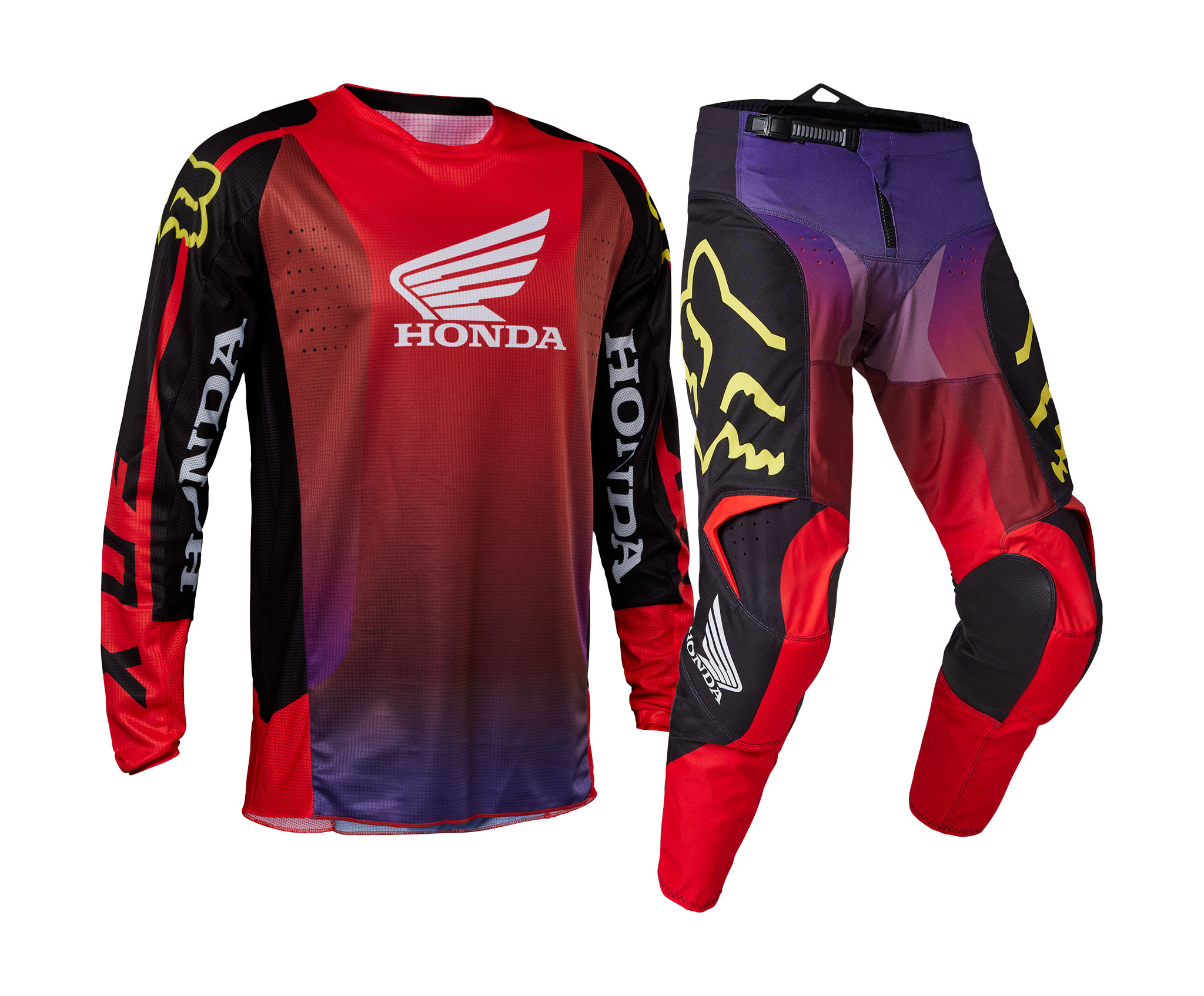 Fox Motocross Gear 180 Honda - Multi Red