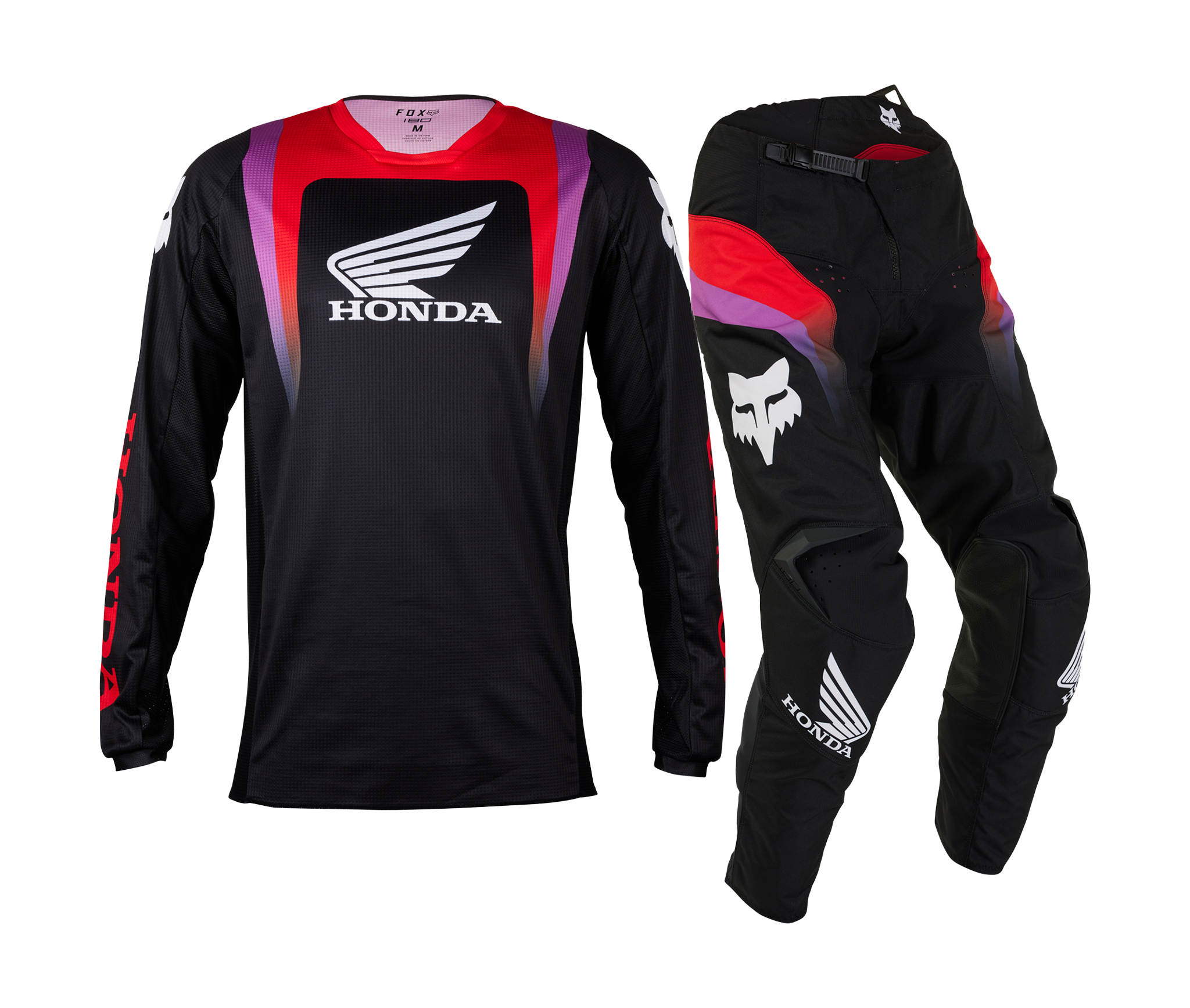 Fox Motocross Gear 180 Honda - Multi Black