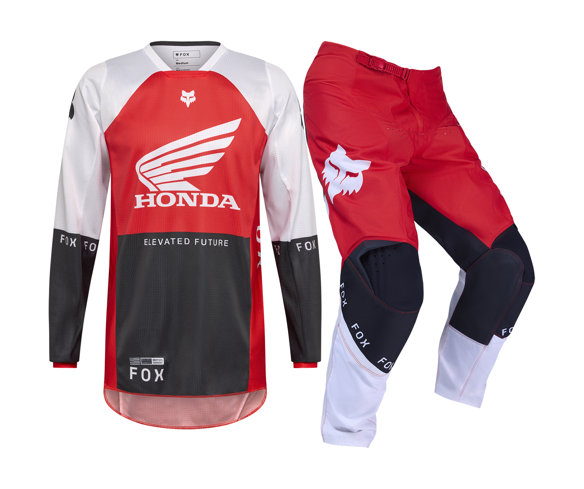 Fox Motocross Gear 2026 180 Honda - Fluo Red