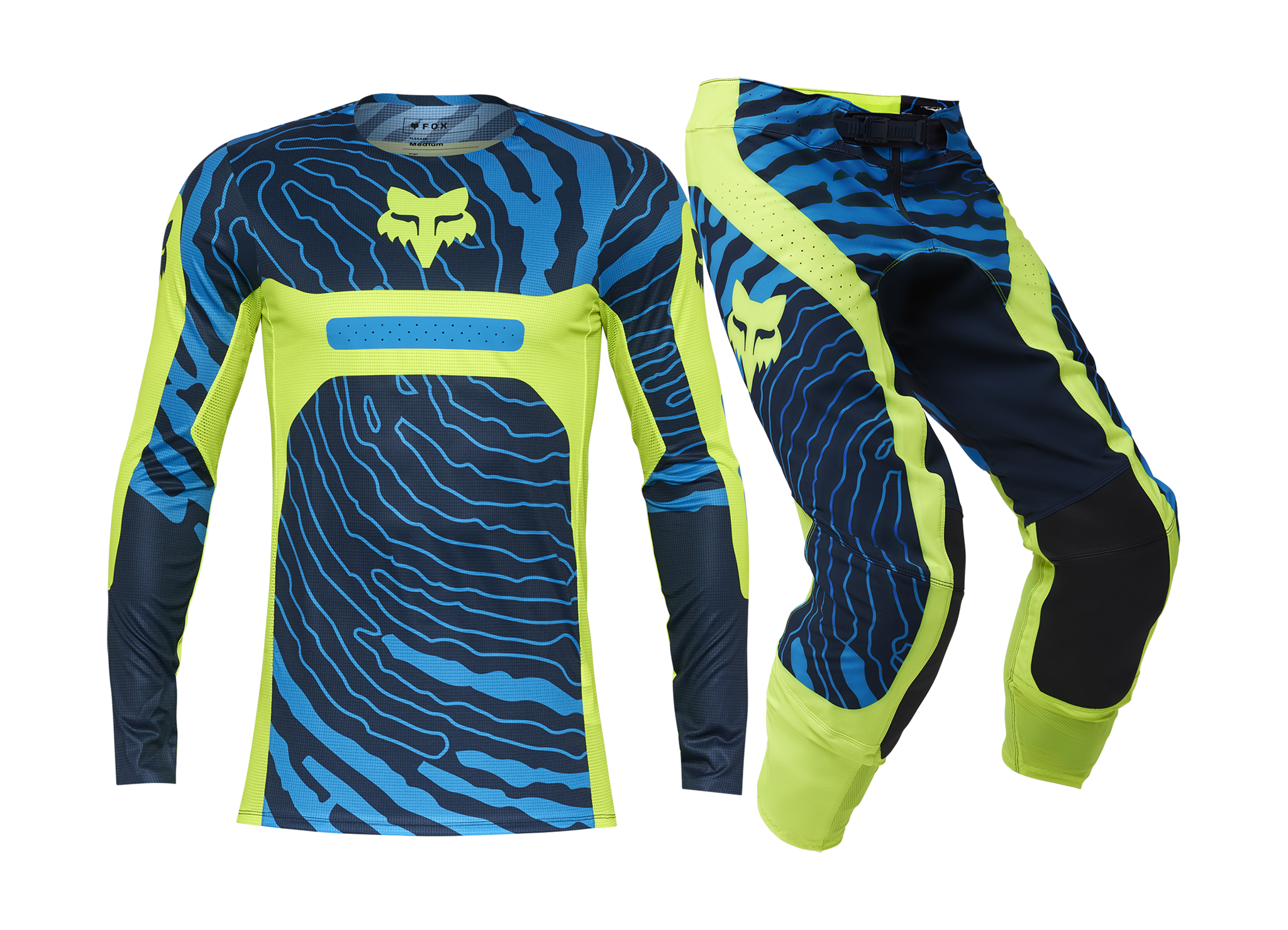 Fox Motocross Gear Flexair Impression - Fluo Yellow