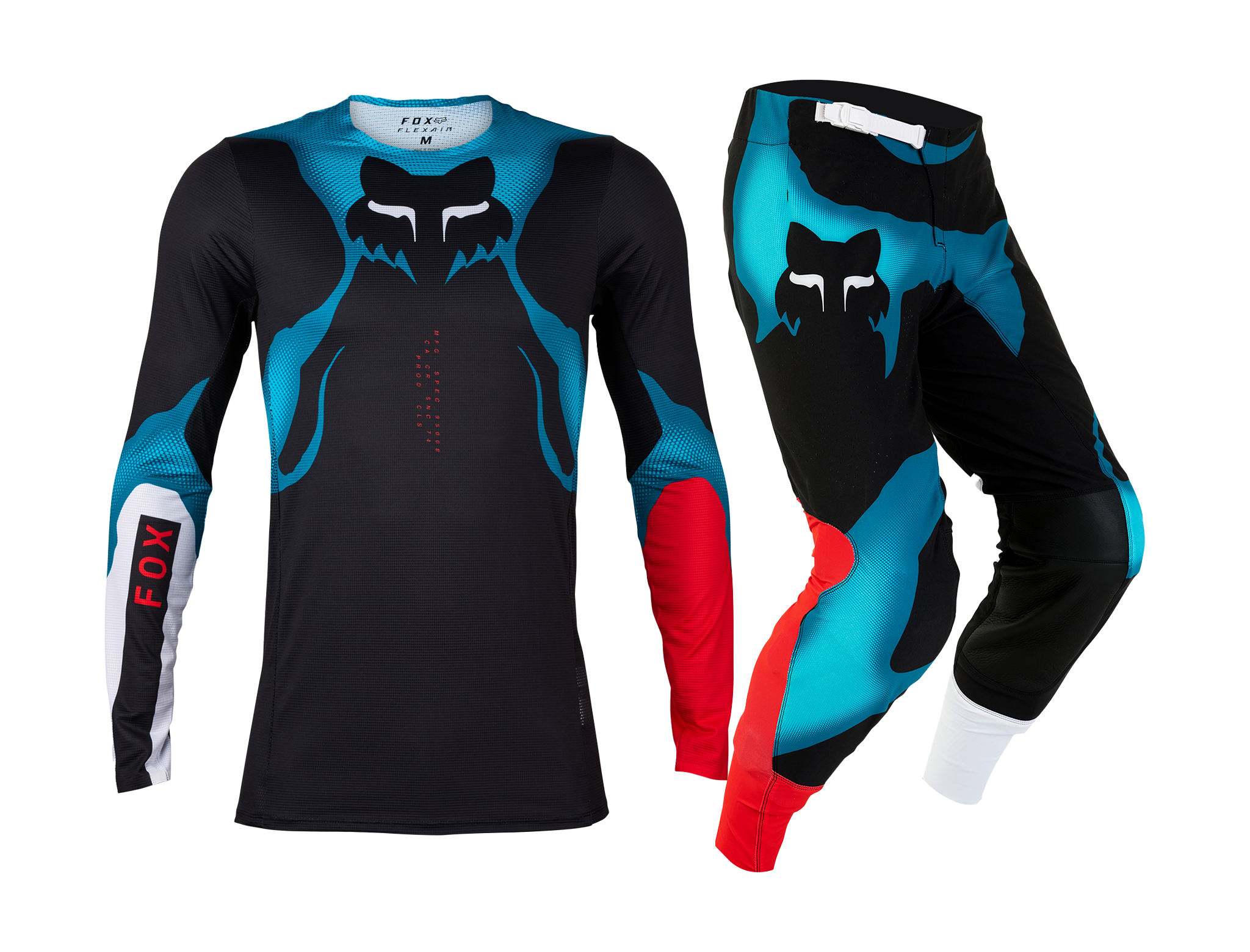 Fox Motocross Gear Flexair Withered - Black