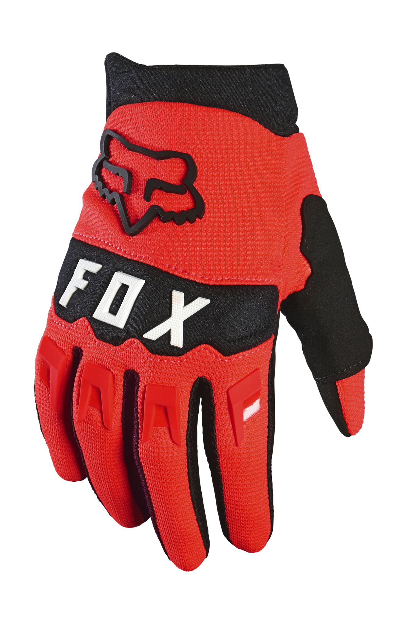 Fox Youth Motocross Gloves Dirtpaw - Flo Red