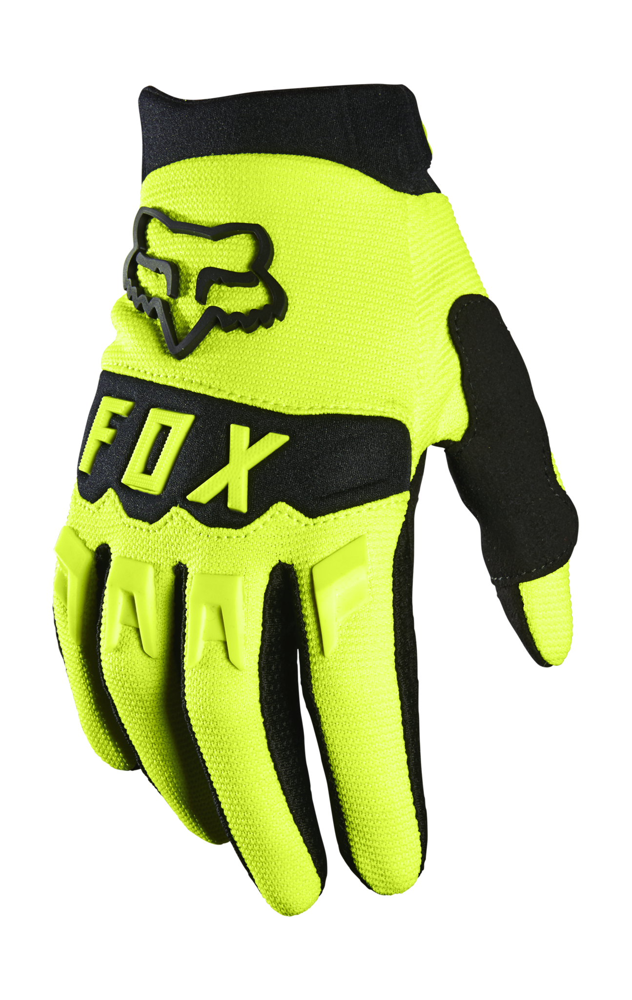 Fox Youth Motocross Gloves Dirtpaw - Fluo Yellow