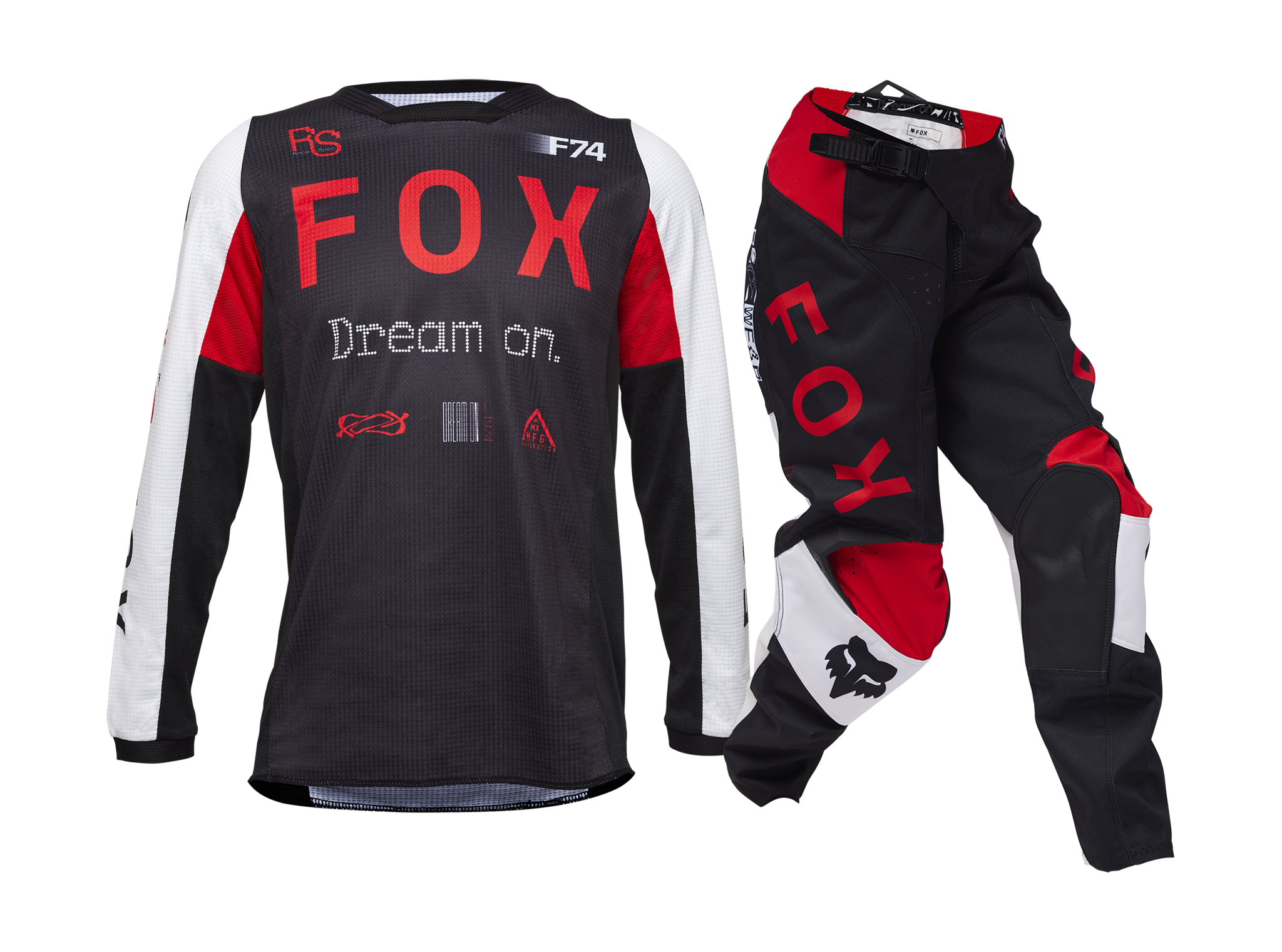 Fox Youth Motocross Gear 180 Race Spec - Fluo Red