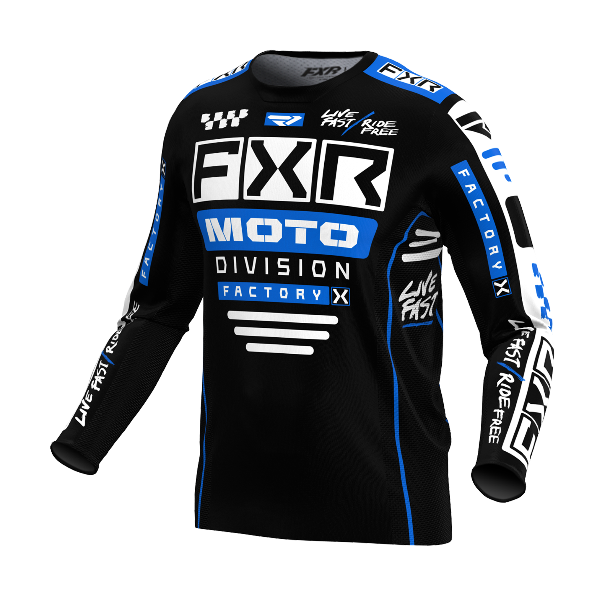 FXR Motocross Gear Podium Gladiator - Black / Blue