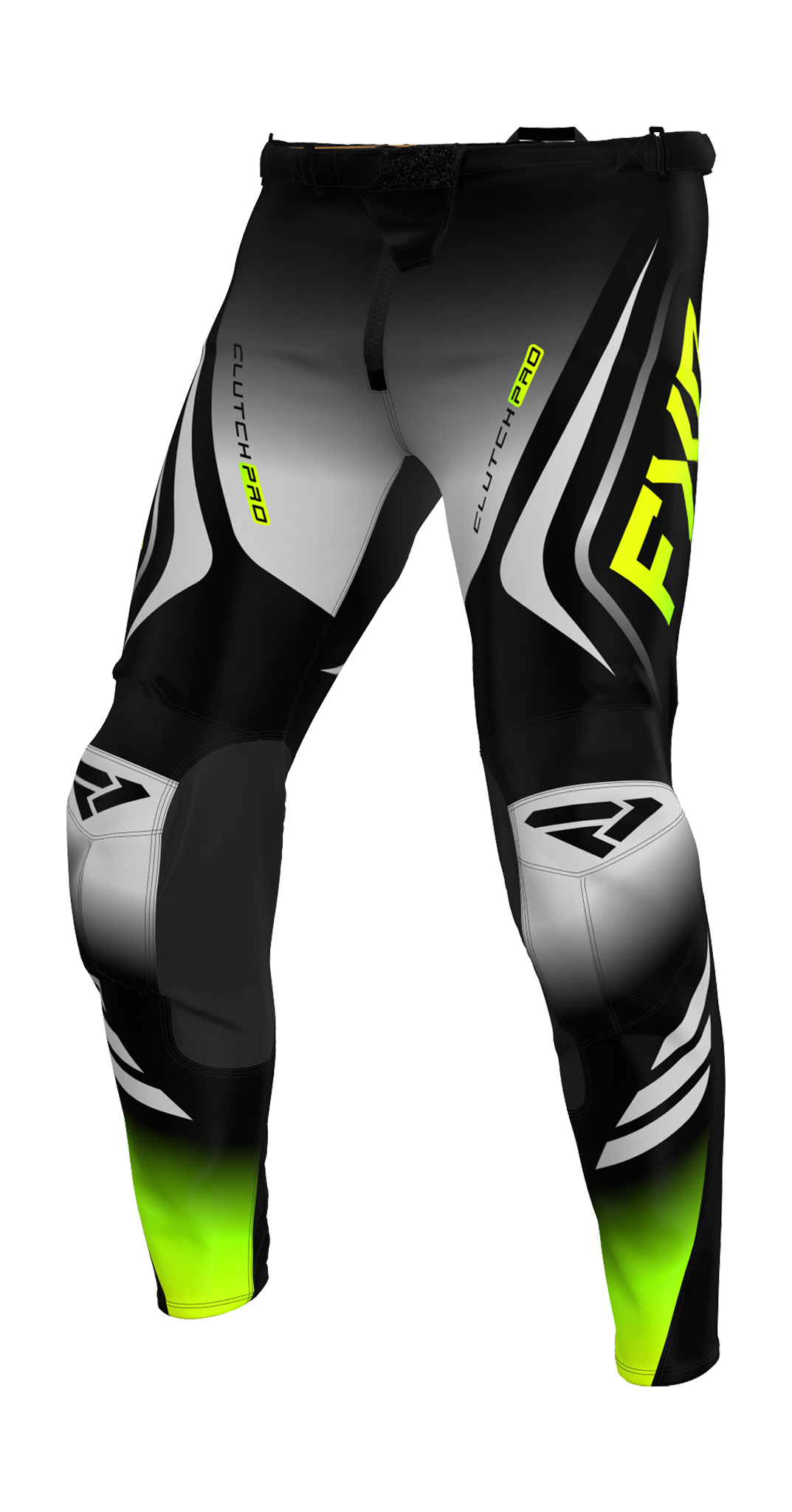 FXR Motocross Pants Clutch Pro - Black / Grey / HiVis