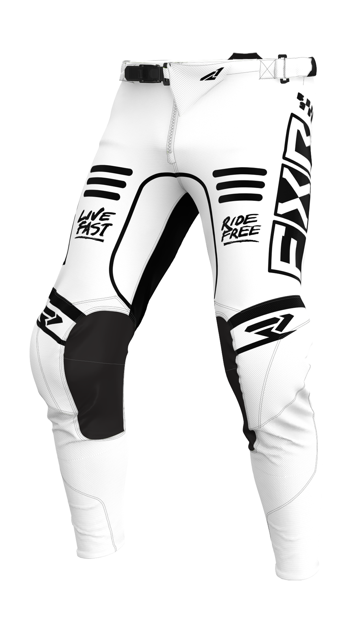 FXR Motocross Pants Podium Gladiator - White / Black